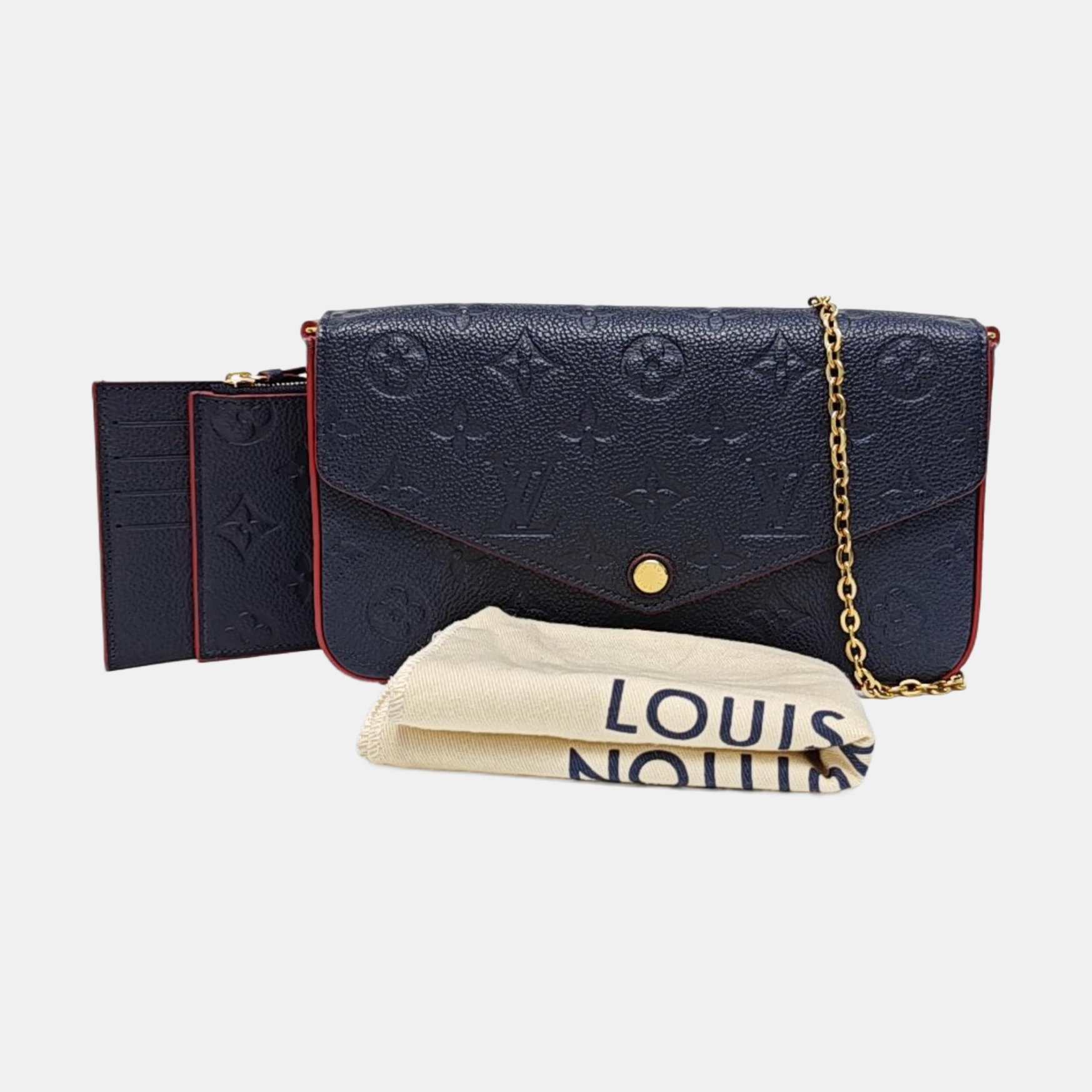 FÉLICIE Monogram Calfskin Blue