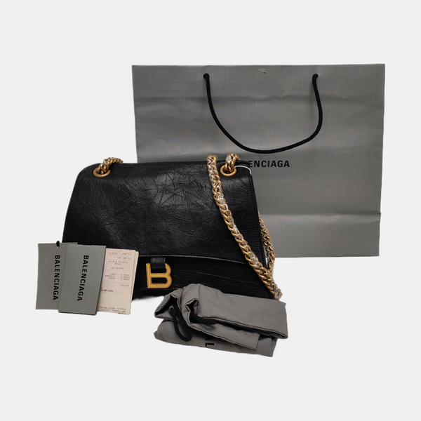 Crush Medium Calfskin Black