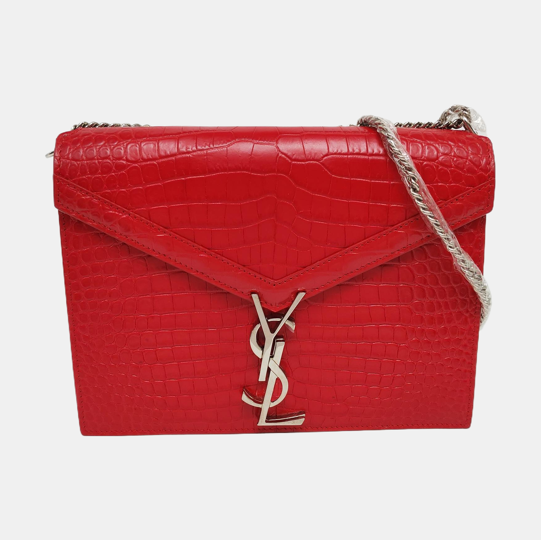 Authenticated pre-owned  CASSANDRA Calfskin Red - Shoulder Bag at Looply