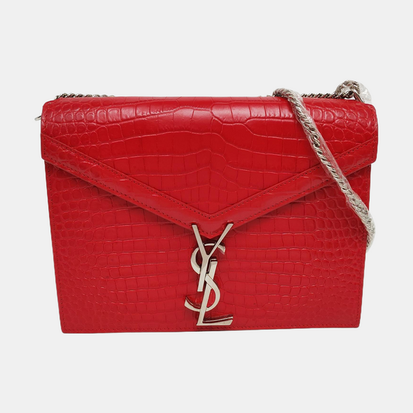 Authenticated pre-owned  CASSANDRA Calfskin Red - Shoulder Bag at Looply