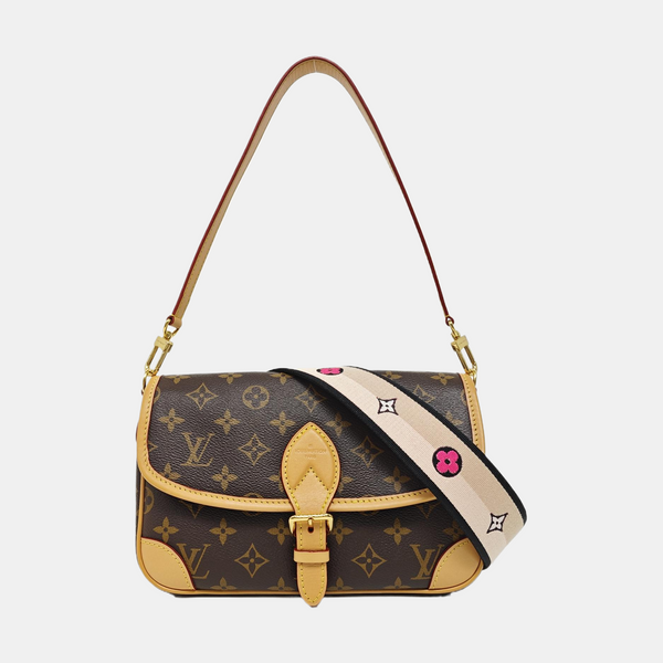 DIANE Monogram Coated Canvas Brown