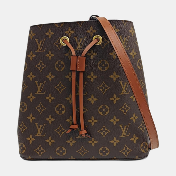 NÉONOÉ MM Monogram Coated Canvas Brown
