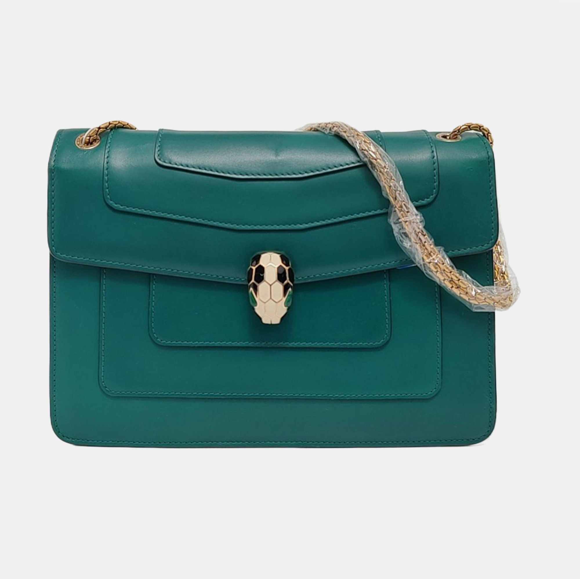 SERPENTI FOREVER Medium Calfskin Green