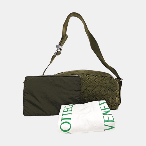 Fabric Shoulder Bag Green