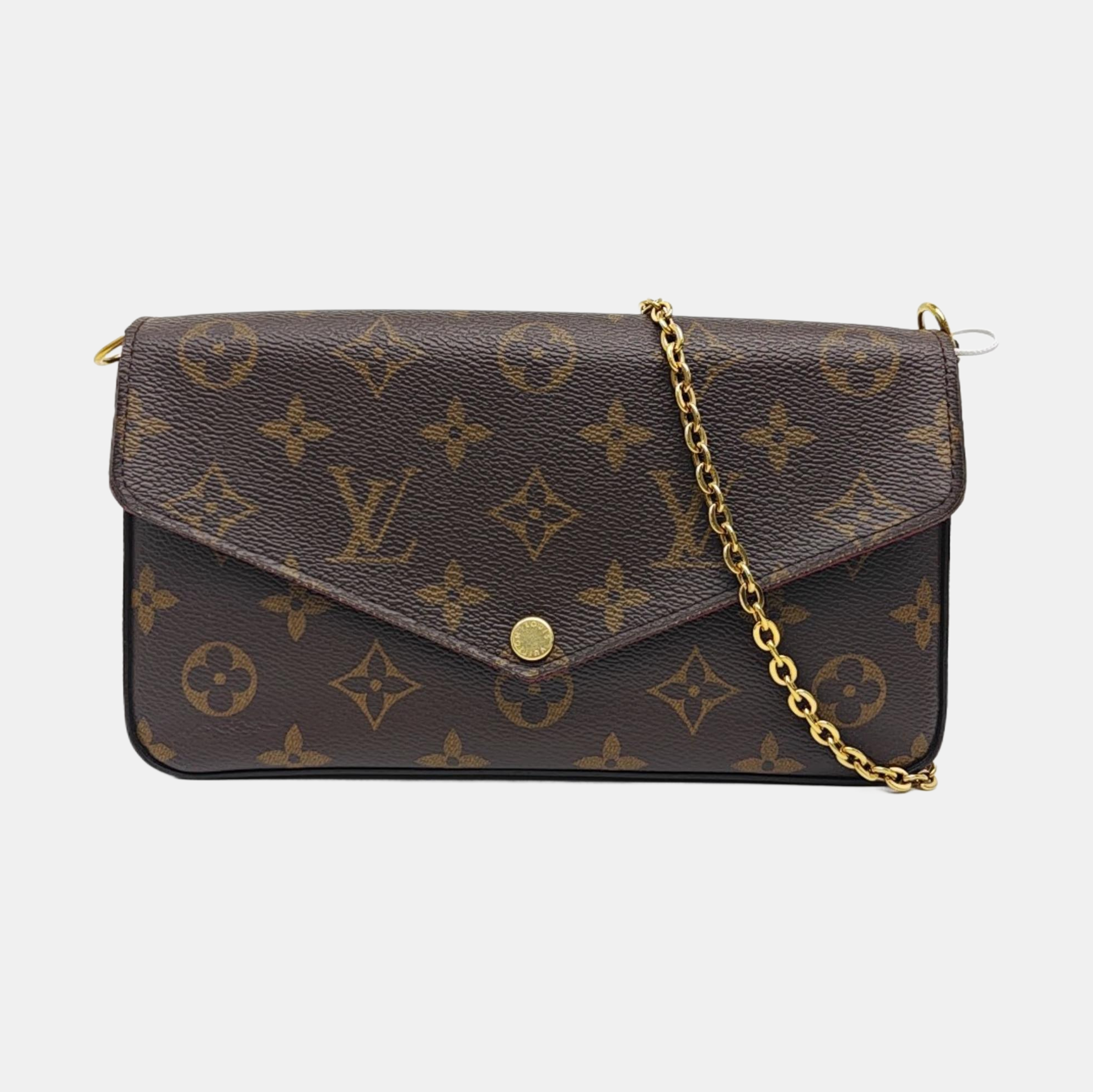 FÉLICIE Monogram Coated Canvas Brown