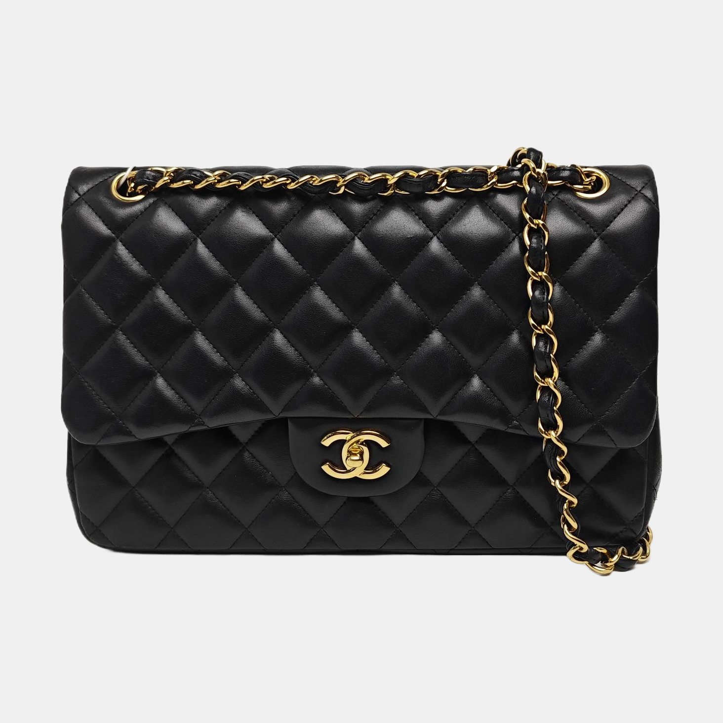 CLASSIC FLAP Jumbo Quilted Lambskin Black