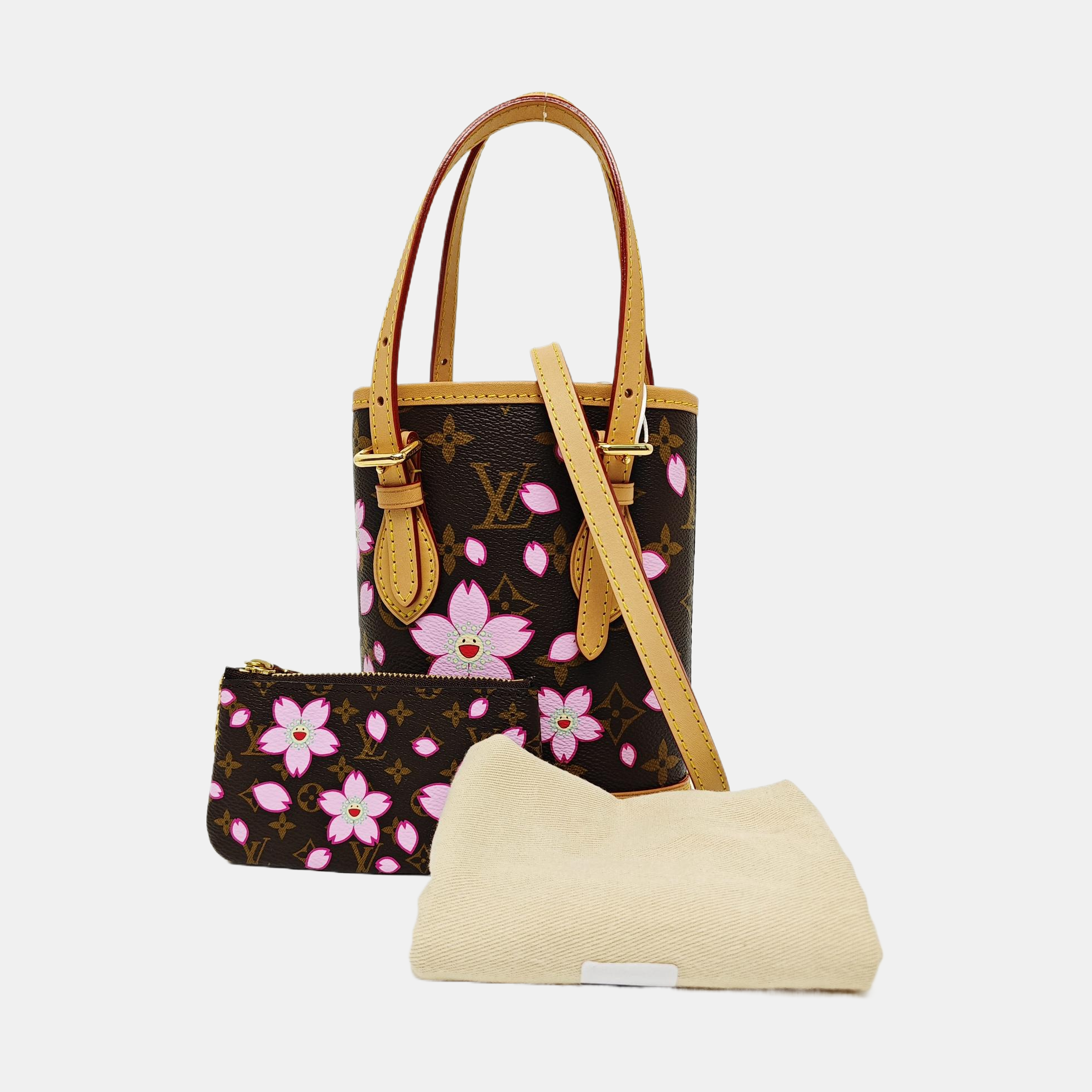 Nano Bucke Nano Monogram Coated Canvas Brown