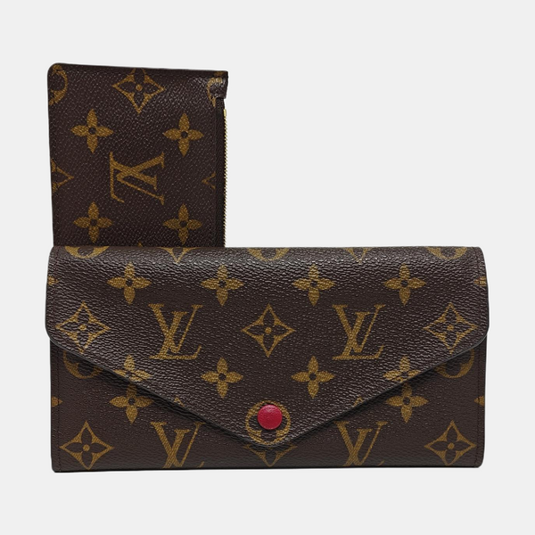 JOSÉPHINE Monogram Coated Canvas Brown Wallet