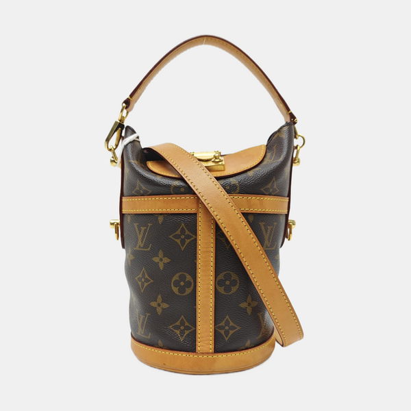DUFFLE Monogram Coated Canvas Brown