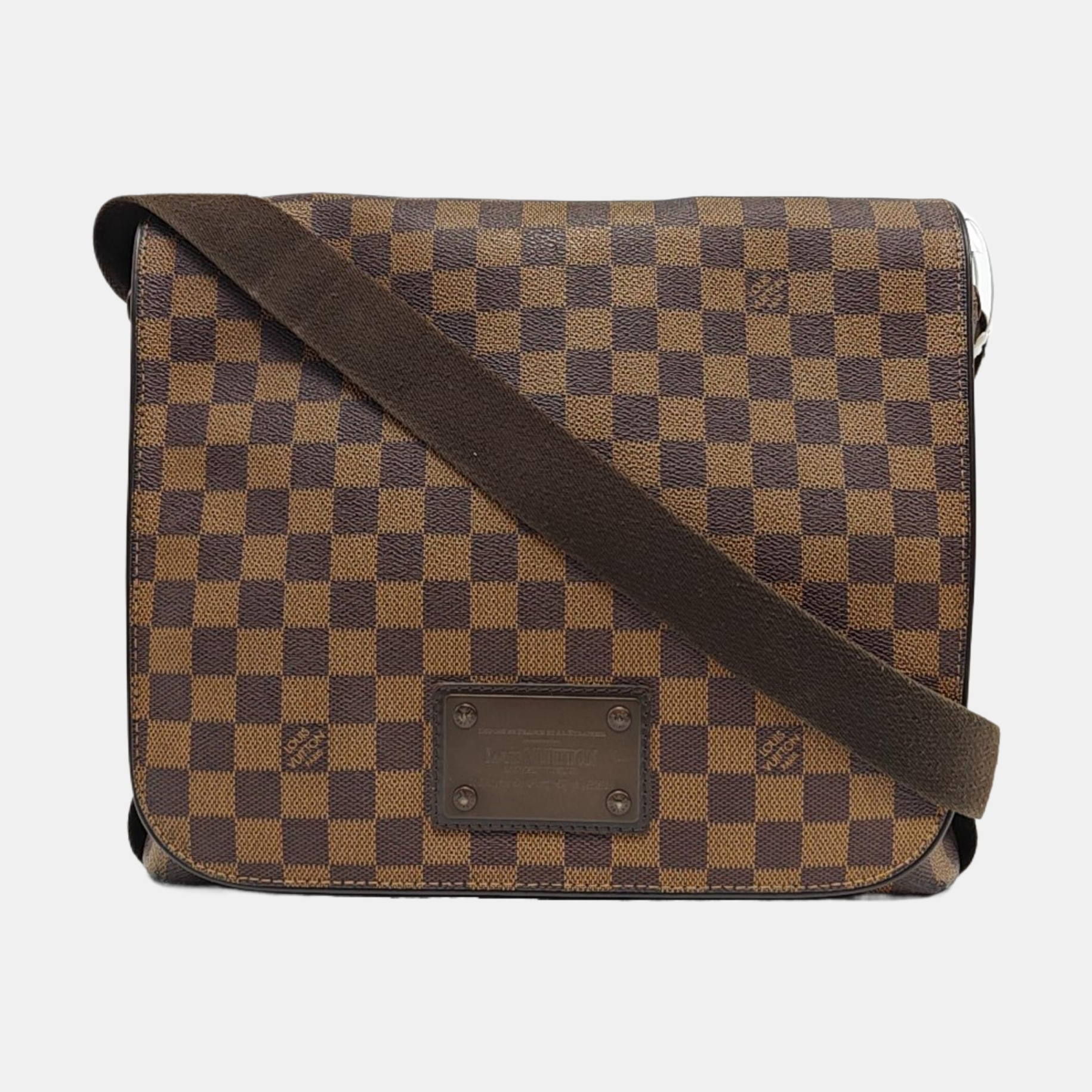 BROOKLYN Damier Ebene Coated Canvas Brown