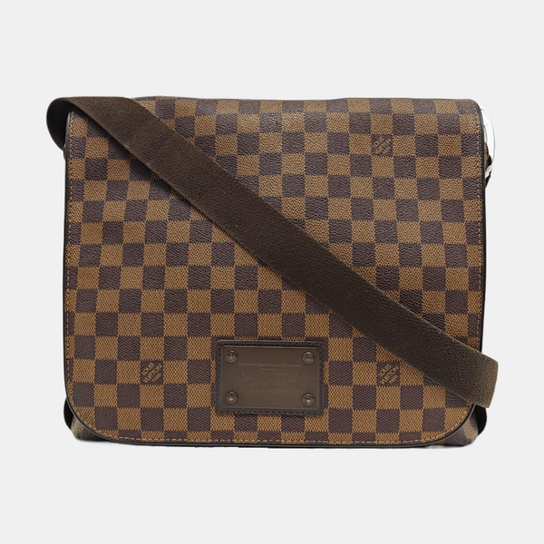 BROOKLYN Damier Ebene Coated Canvas Brown
