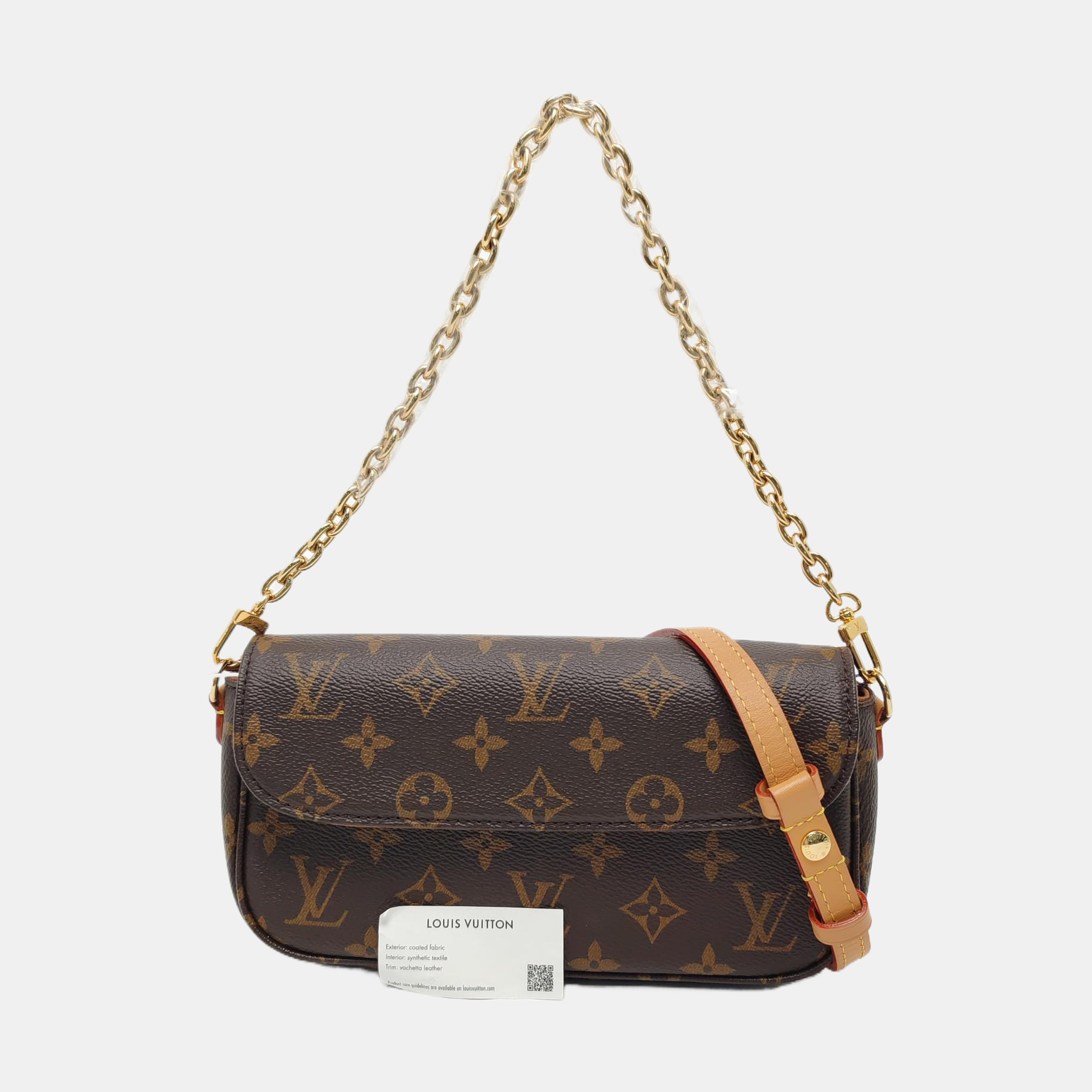 IVY Monogram Coated Canvas Brown
