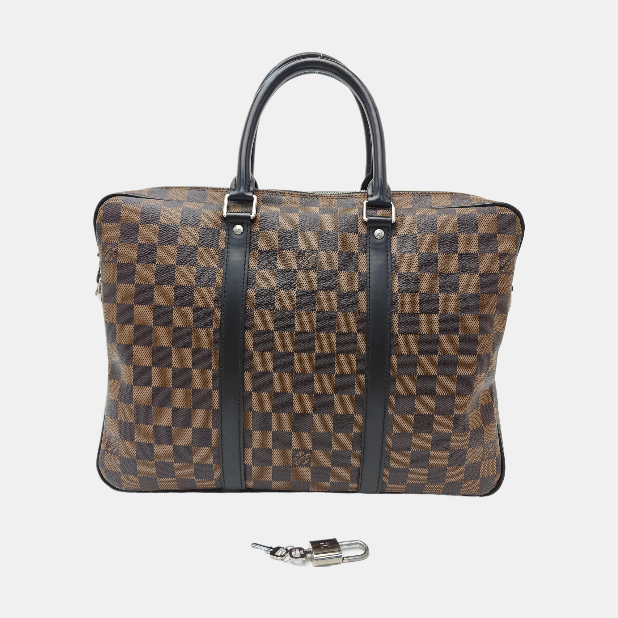 PORTE-DOCUMENTS PM Monogram Coated Canvas Brown