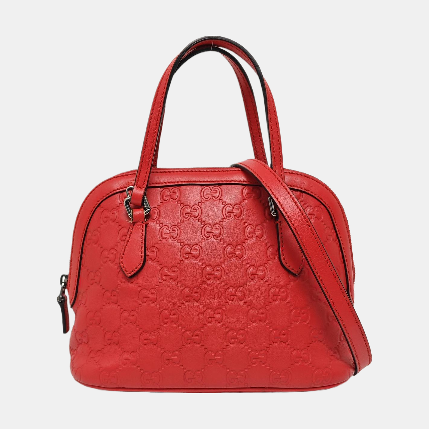 Dome Monogram Calfskin Red