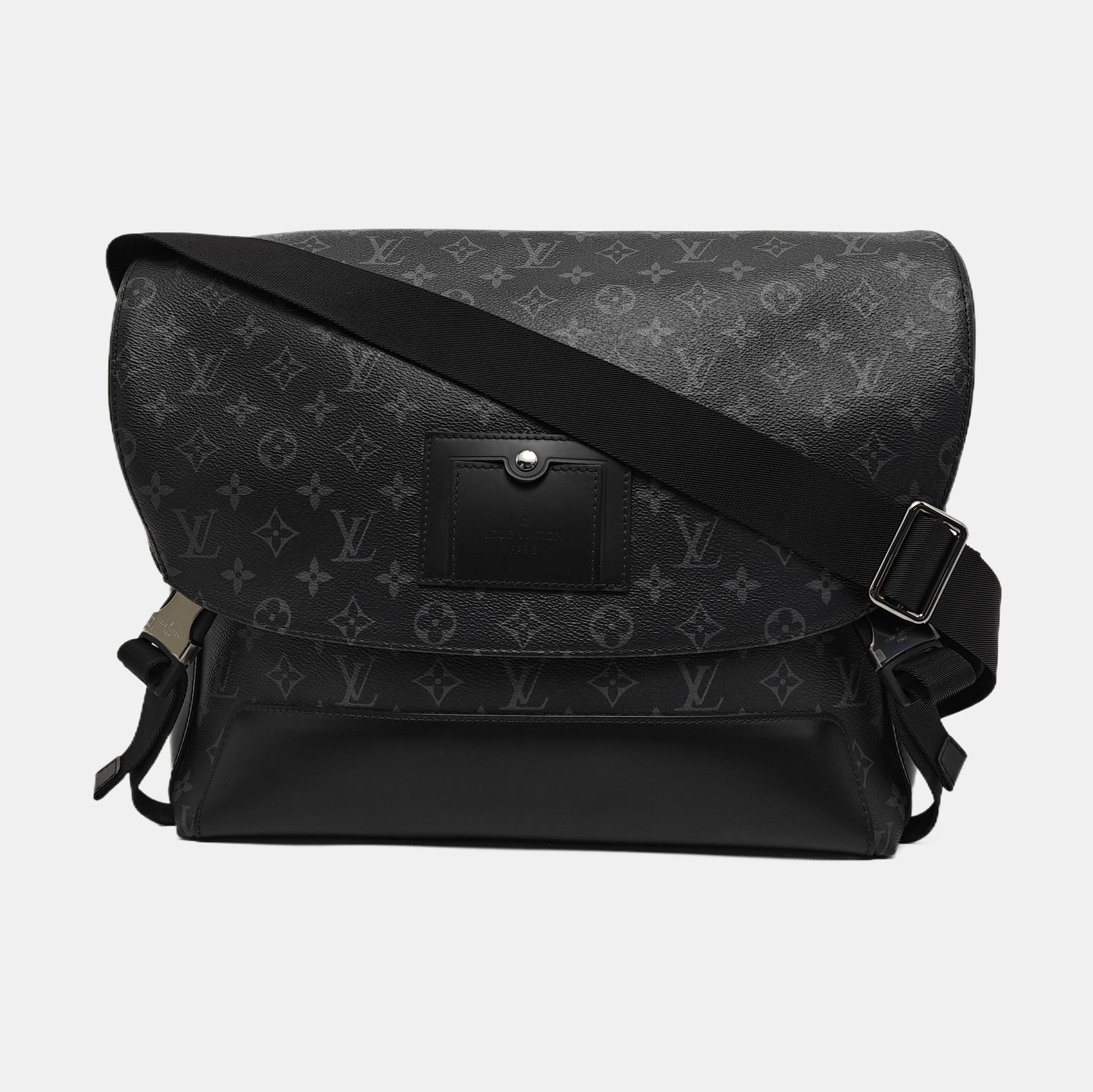 VOYAGER MM Monogram Coated Canvas Black