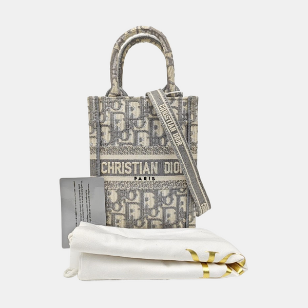 Book Tote Mini Canvas Gray