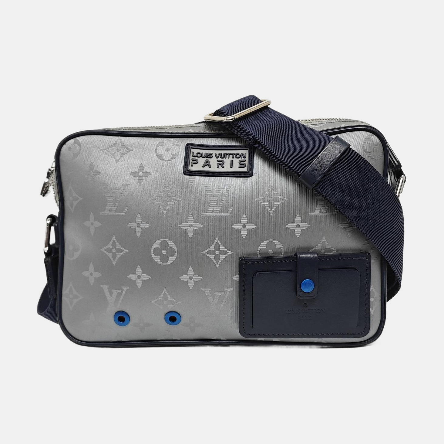 ALPHA Monogram Coated Canvas Silver