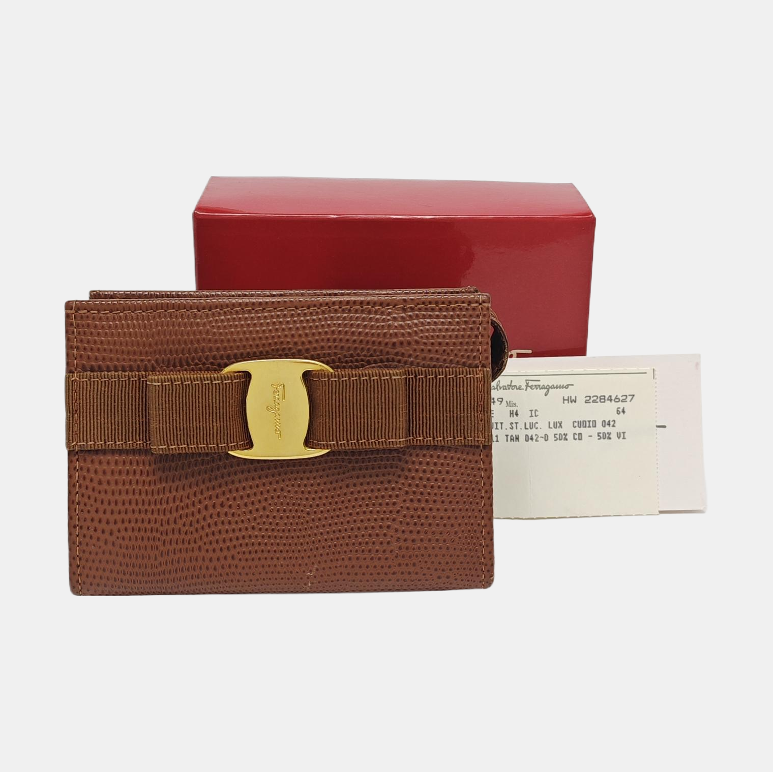 Vara Calfskin Brown Coin Purse