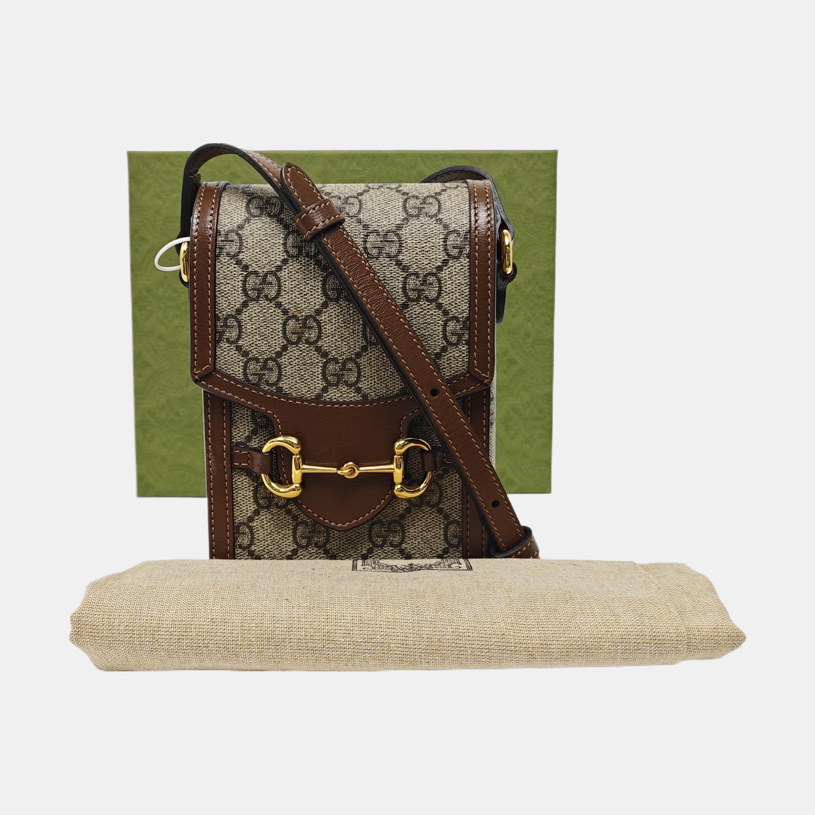 Horsebit 1955 Mini Coated Canvas Beige