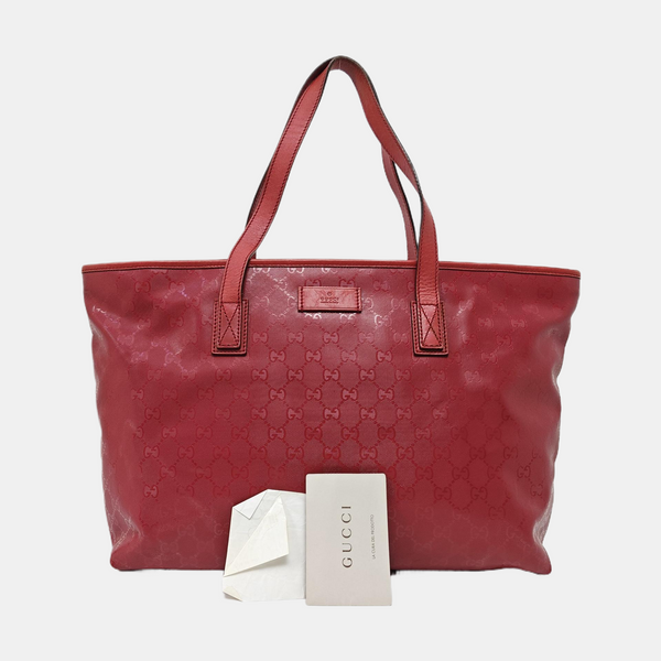 GG Imprime Monogram Coated Canvas Red