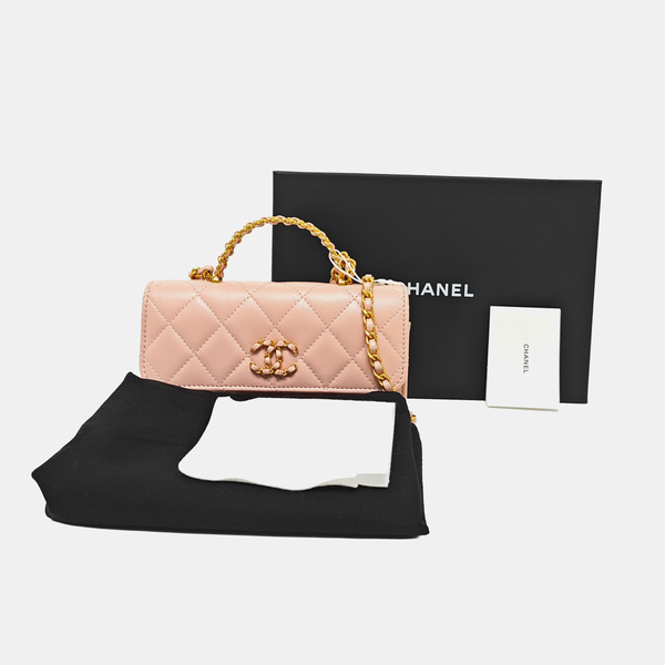 WOC Quilted Lambskin Pink