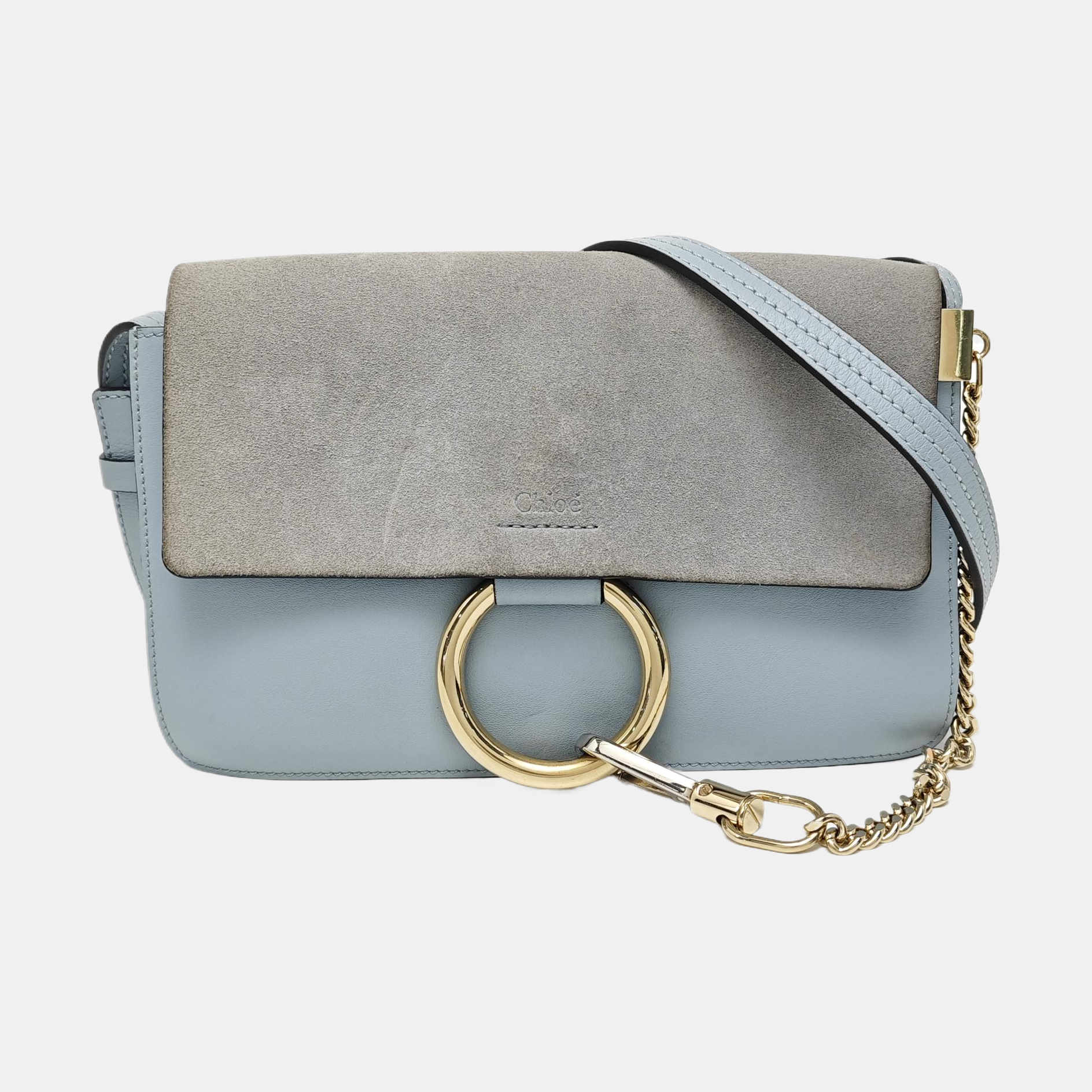 Faye Small Calfskin Blue