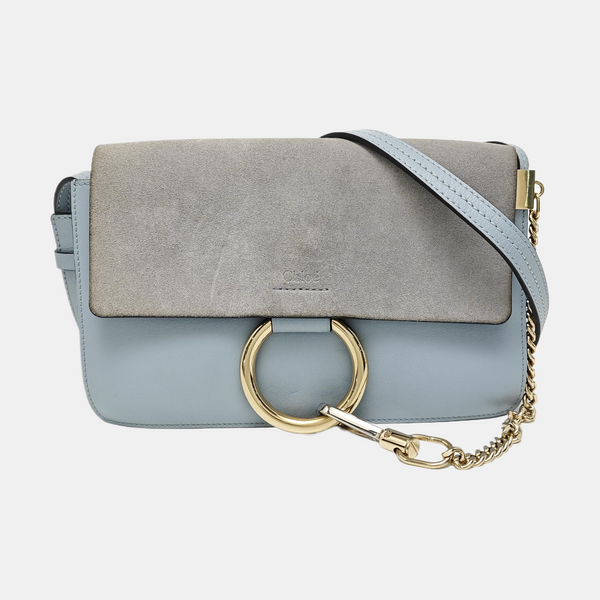 Faye Small Calfskin Blue