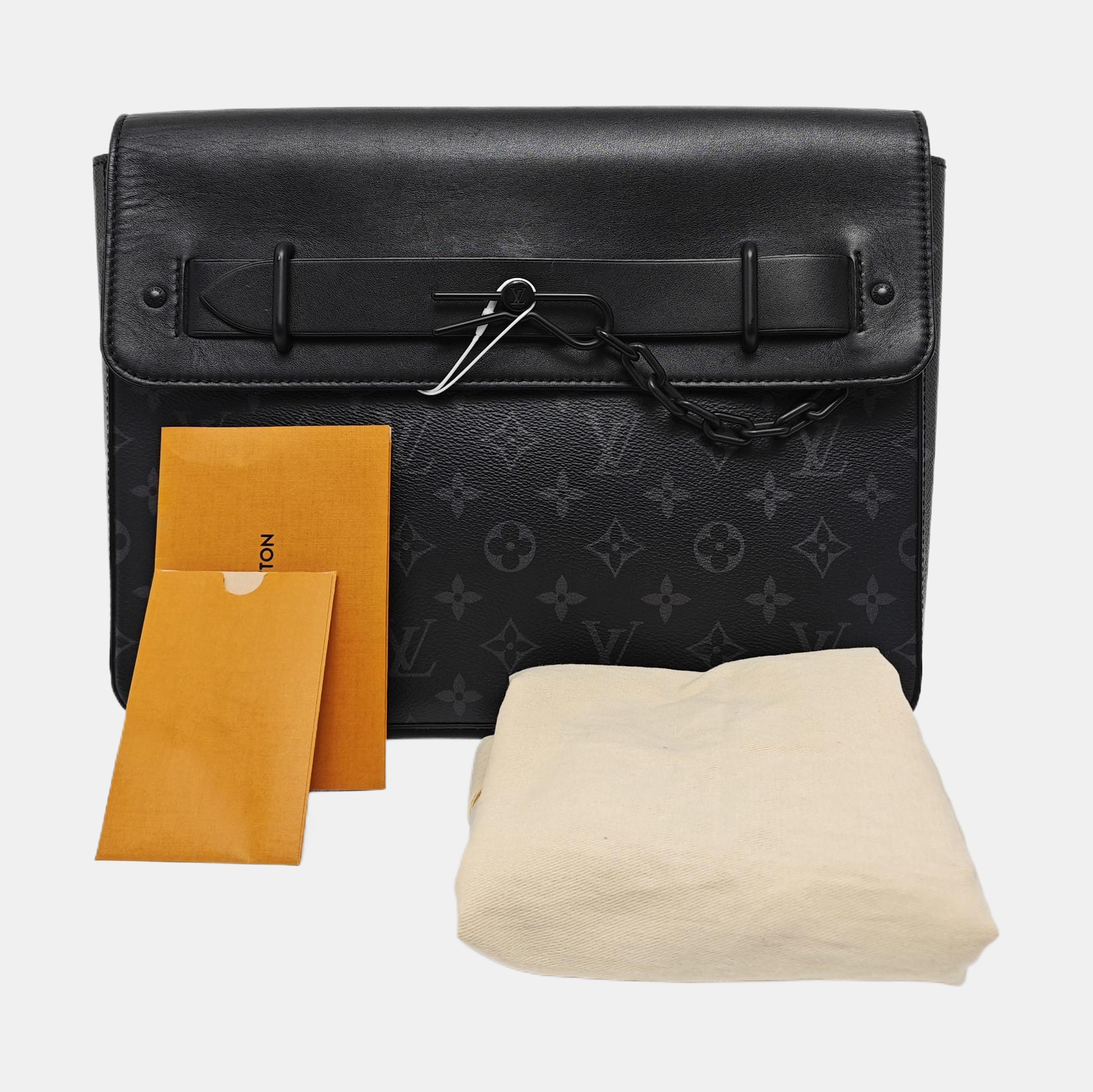 STEAMER Monogram Coated Canvas Black