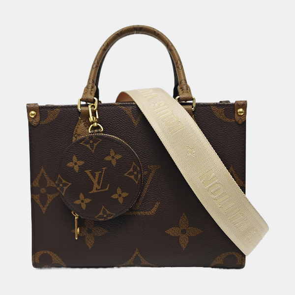 ONTHEGO PM Monogram Coated Canvas Brown