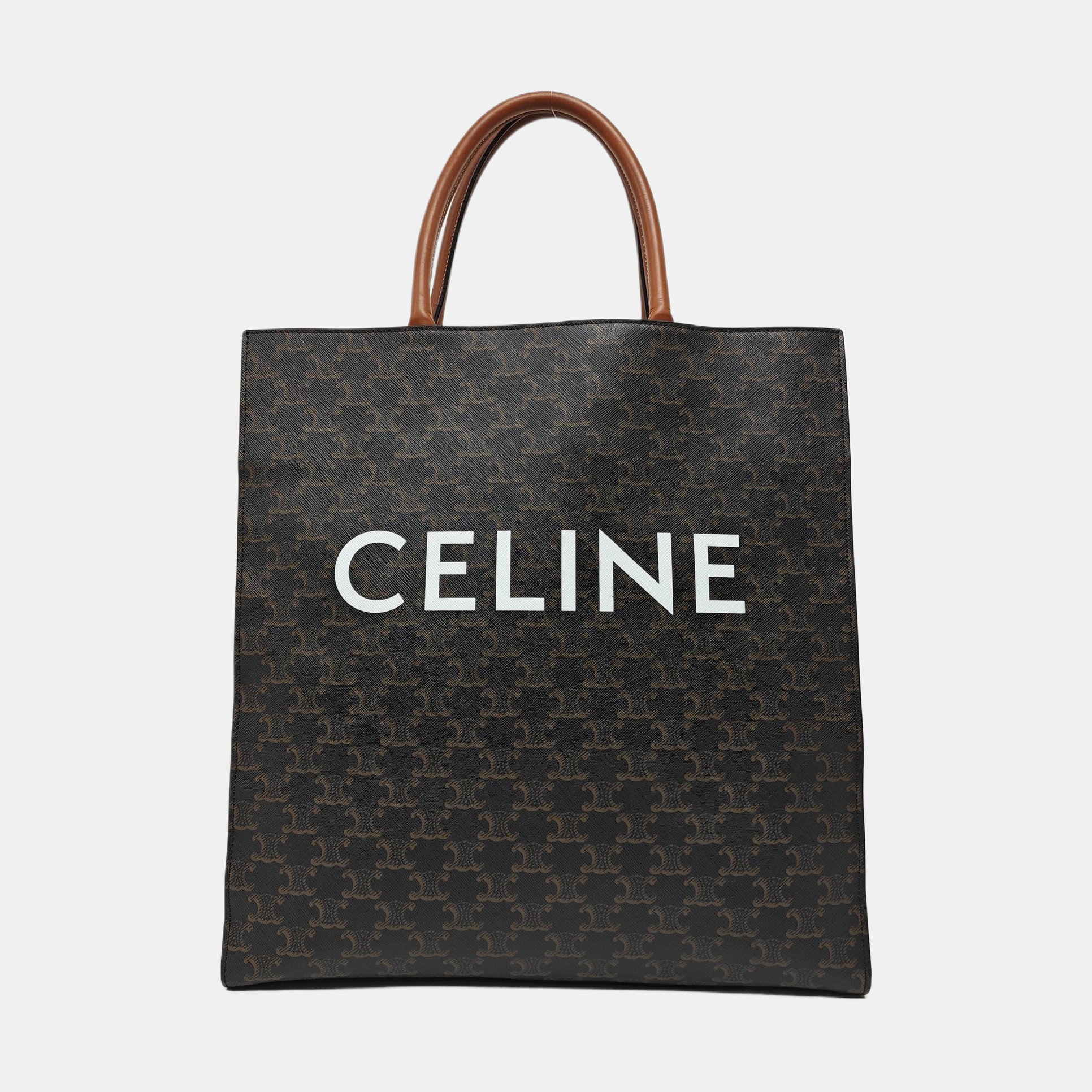 CABAS CELINE Medium Coated Canvas Brown