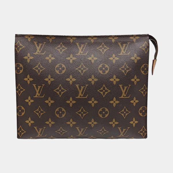 TOILET POCKET 26 Monogram Coated Canvas Brown