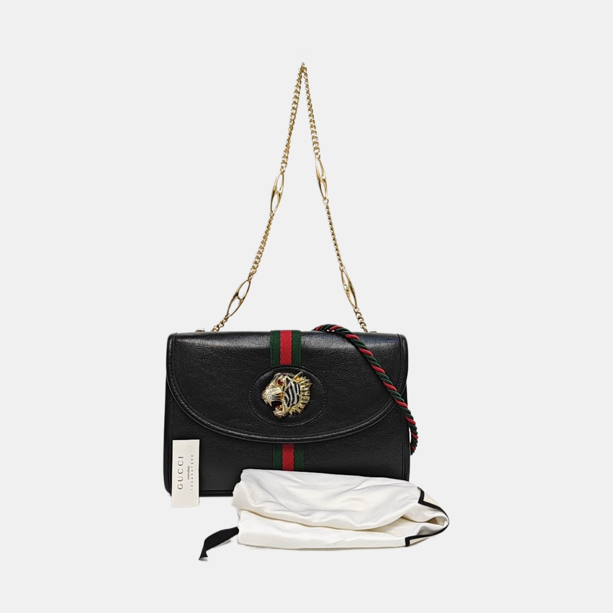 Rajah Small Calfskin Black
