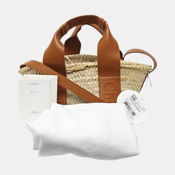Straw Tote Bag Beige