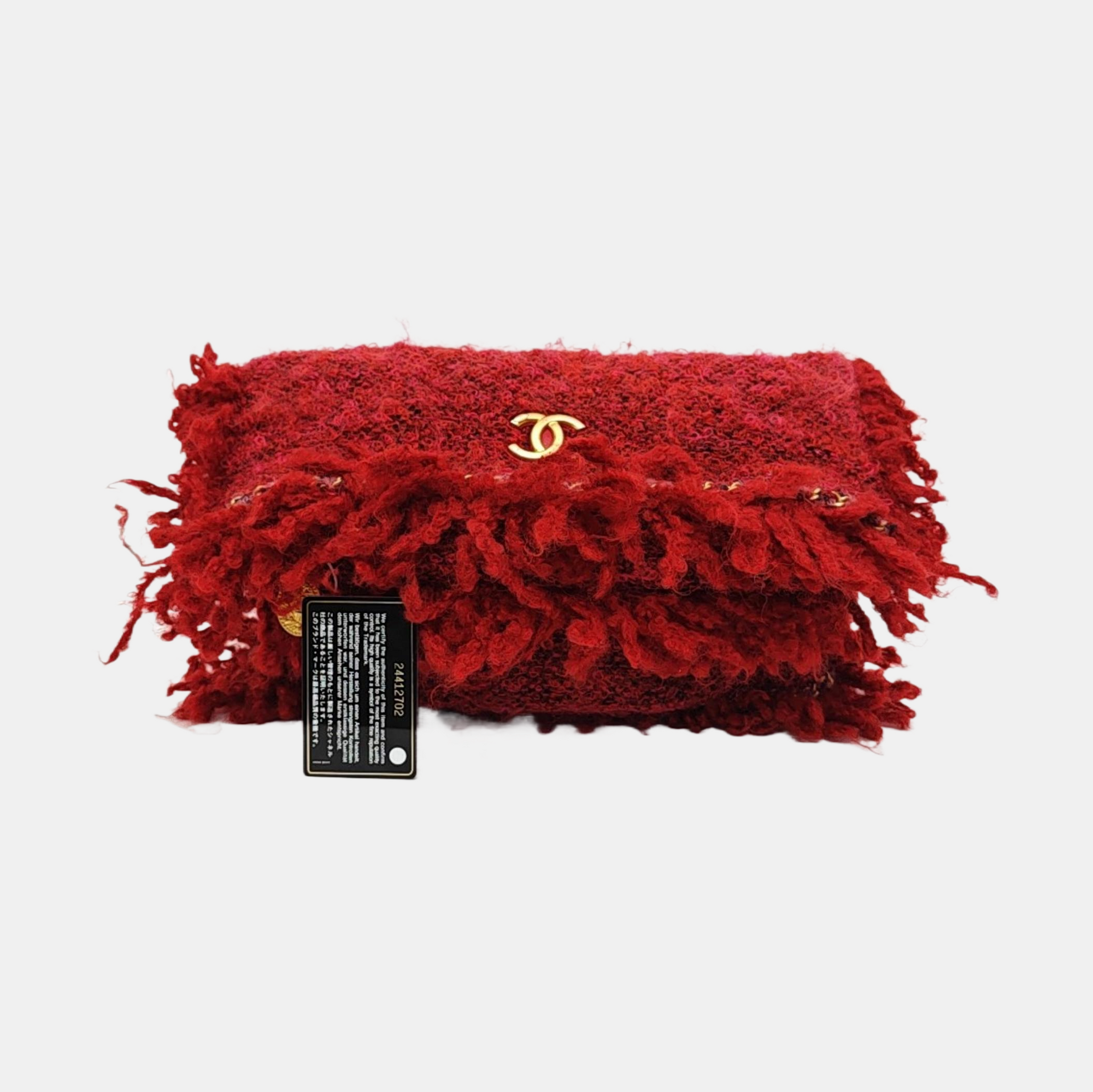 Fabric Clutch Red