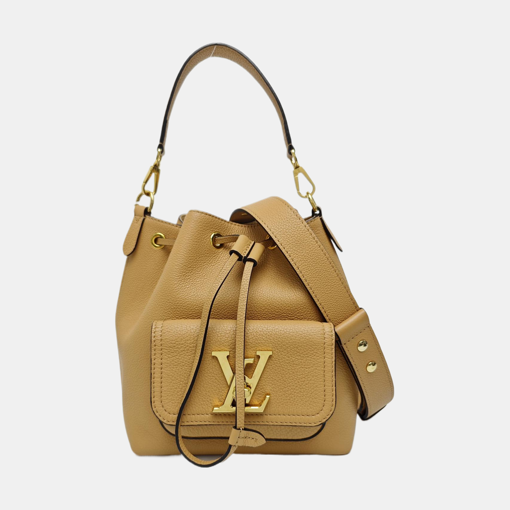 LOCKME PM Calfskin Brown
