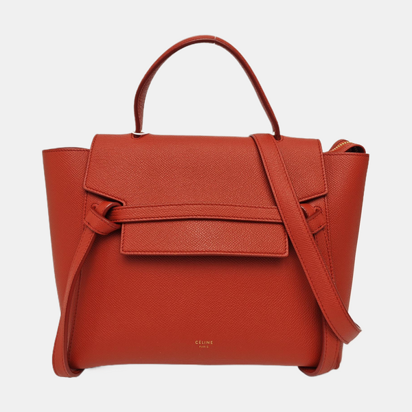 BELT Micro Calfskin Red