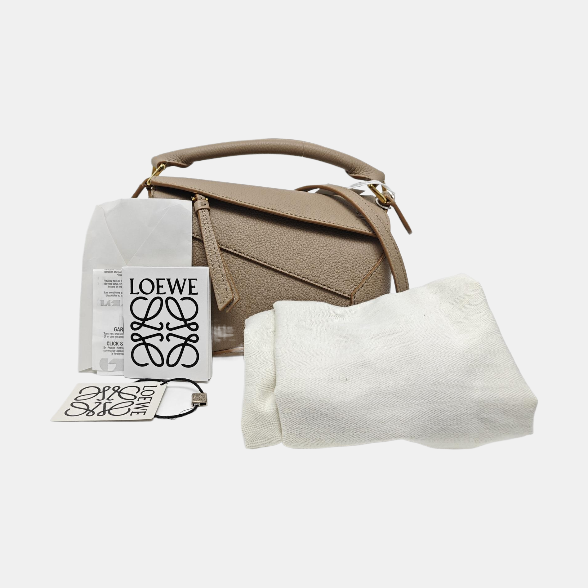 Puzzle Mini Calfskin Beige