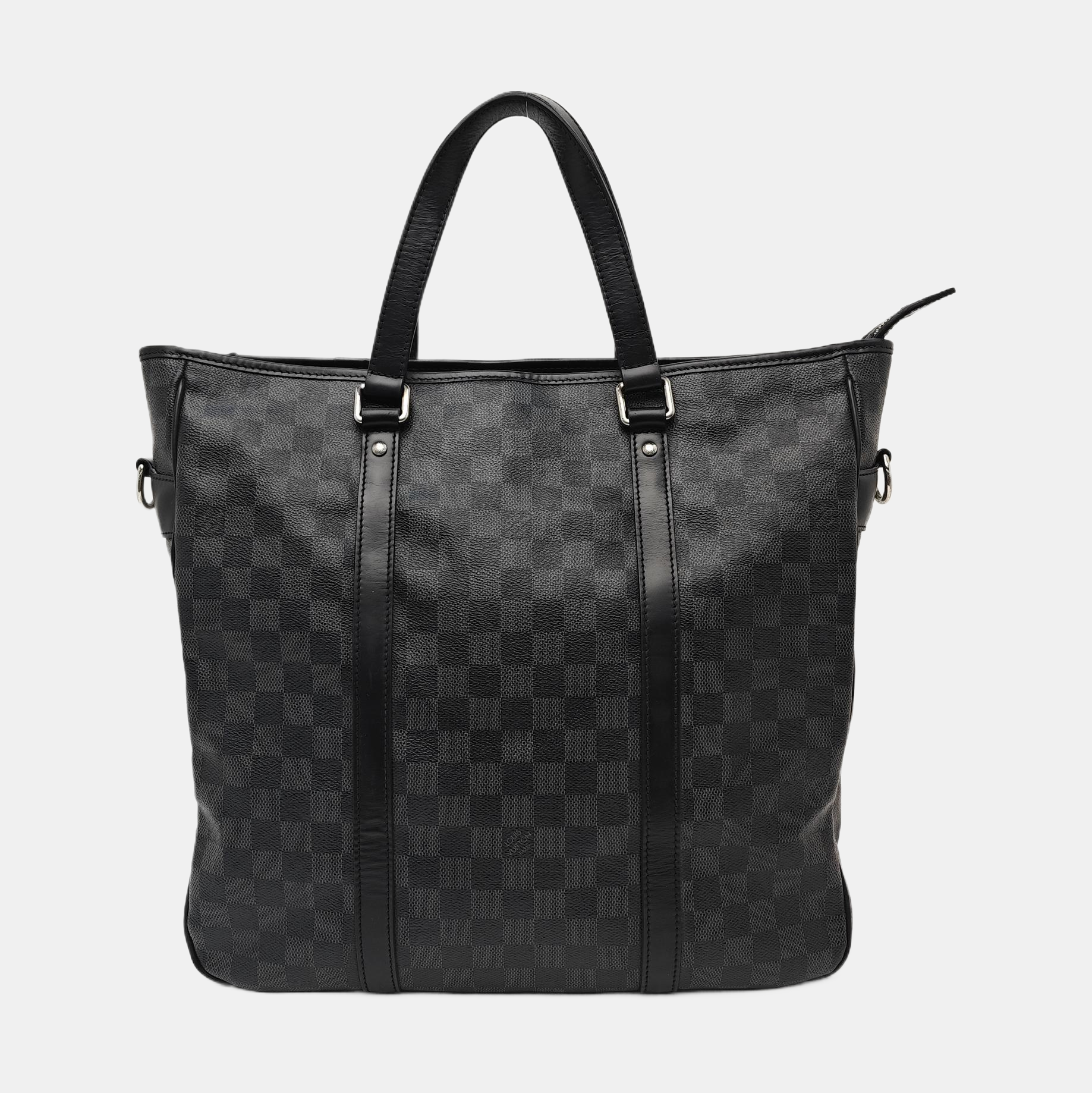 TADAO MM Damier Graphite Coated Canvas Gray