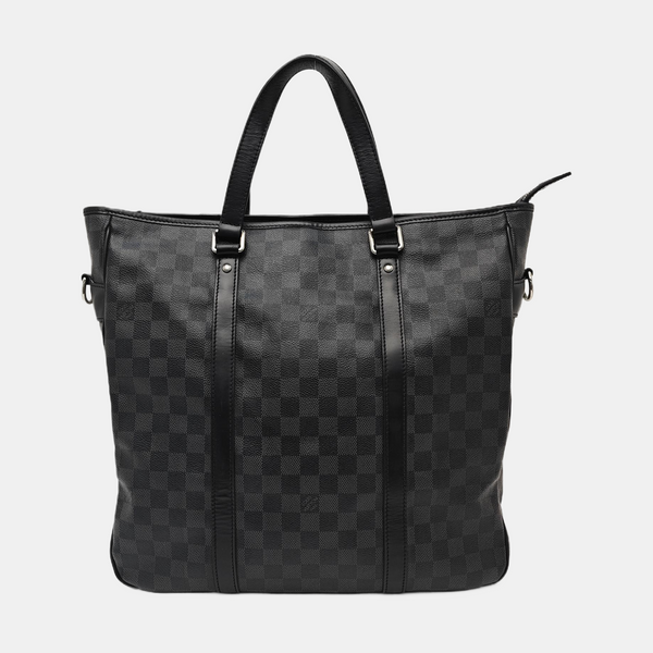 TADAO MM Damier Graphite Coated Canvas Gray