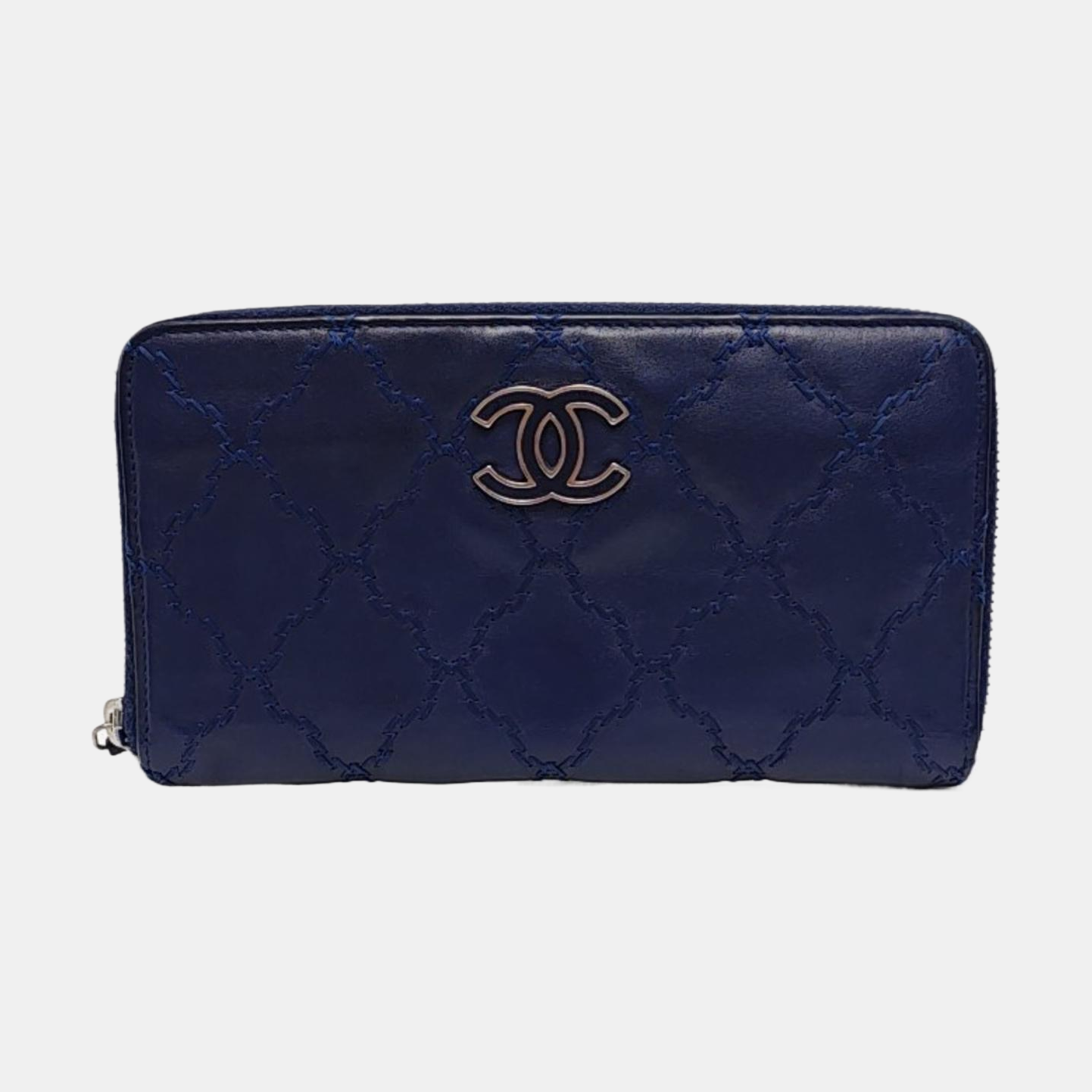 Quilted Calfskin Blue