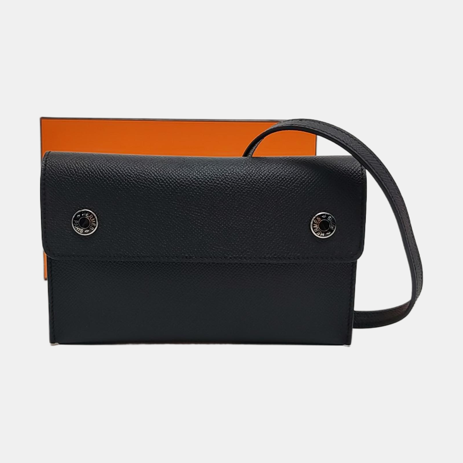 Hermèsnap 19 Epsom Black