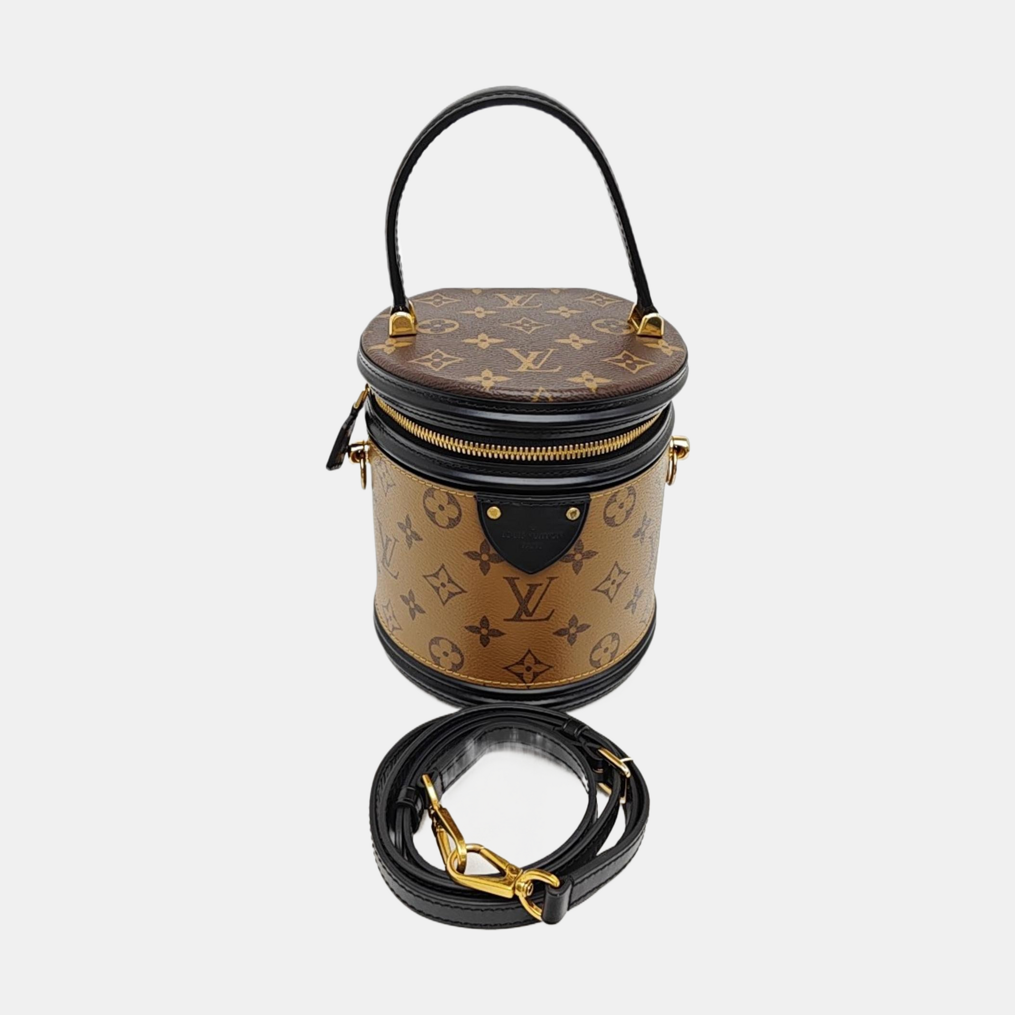CANNES PM Monogram Coated Canvas Brown