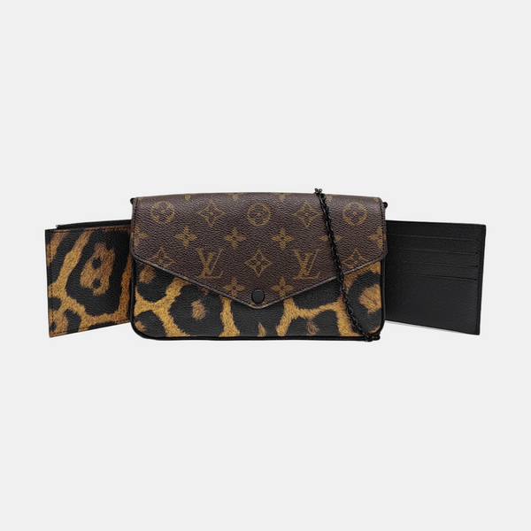 FÉLICIE Monogram Coated Canvas Brown