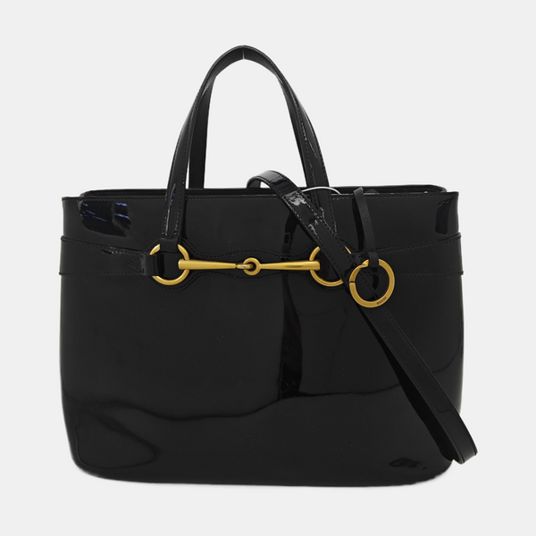 Horsebit 1955 Medium Patent Leather Black