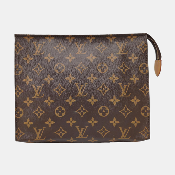 TOILET POCKET 26 Monogram Coated Canvas Brown