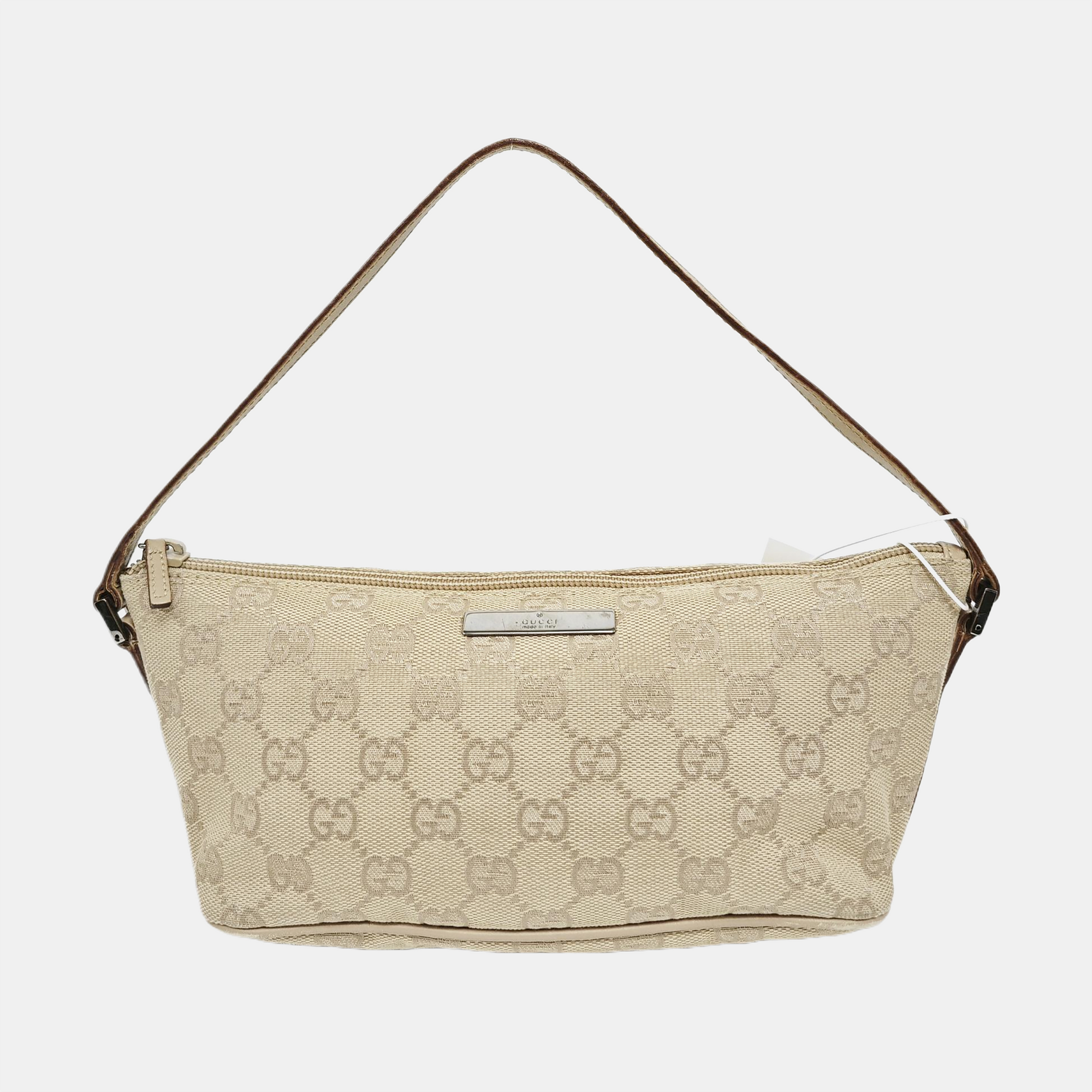 Monogram Canvas Top Handle Bag Beige