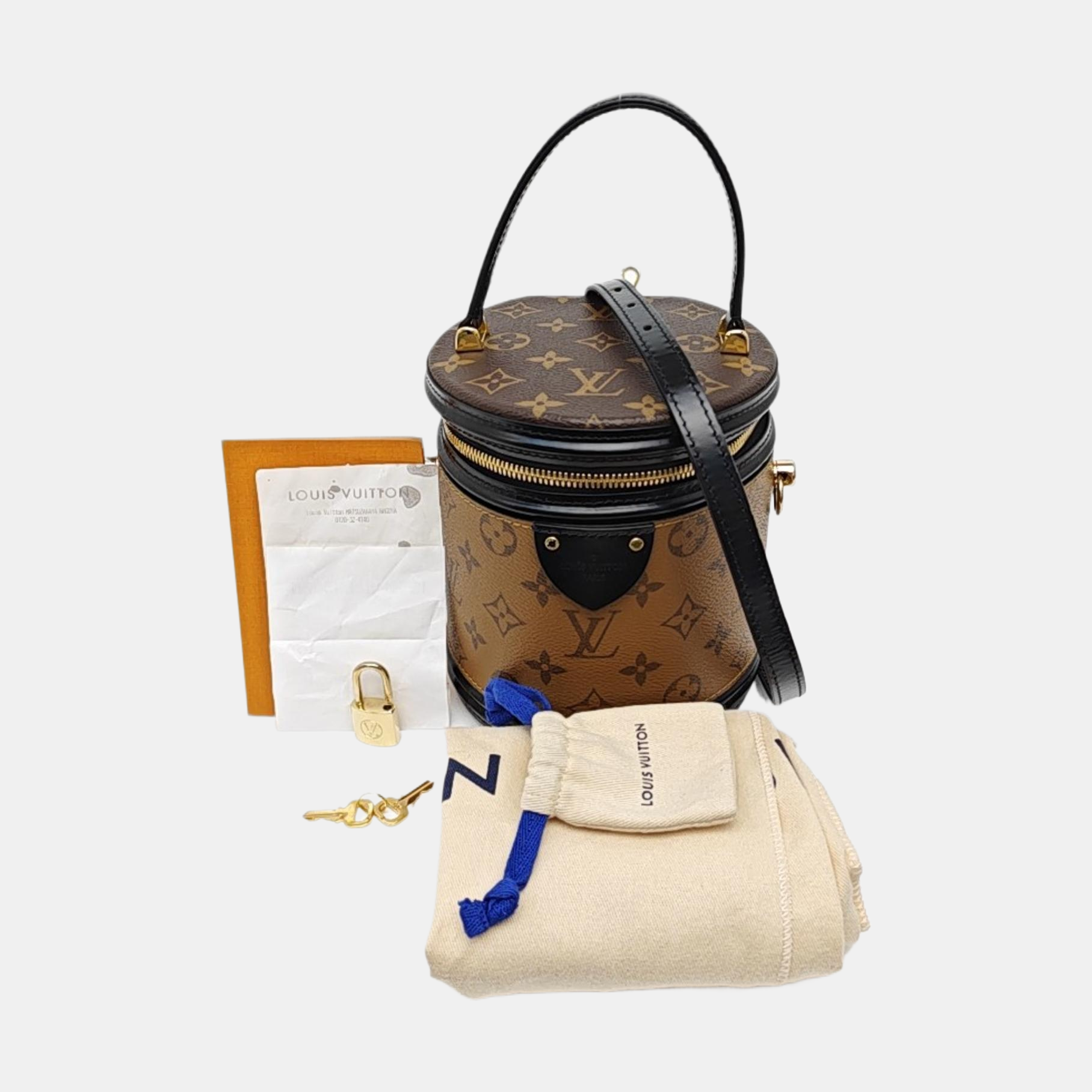CANNES PM Monogram Coated Canvas Brown
