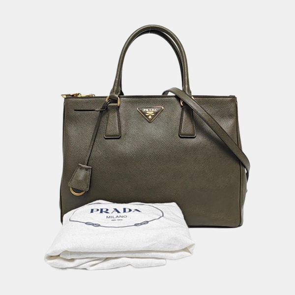Galleria Extra Large Saffiano Calfskin Green