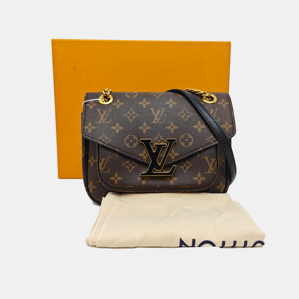 PASSY Monogram Coated Canvas Brown