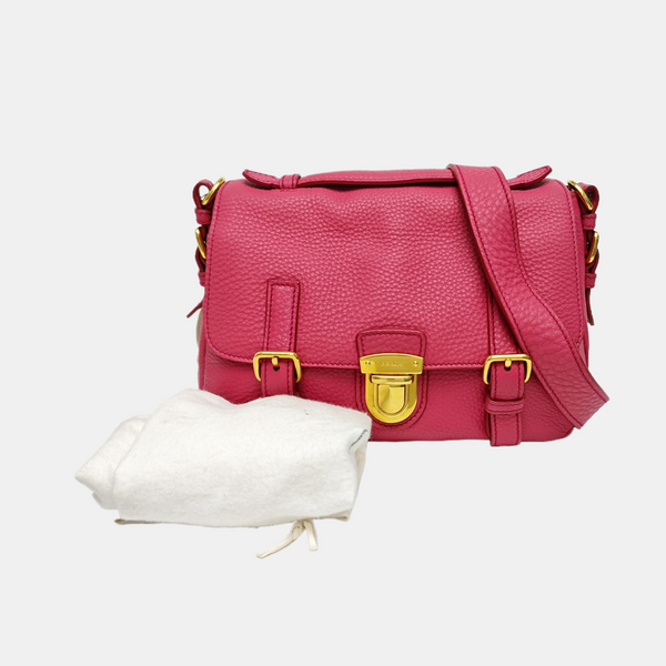 Calfskin Shoulder Bag Red